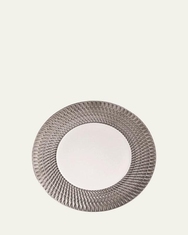 Twist Platinum Dinner Plate, 10.6"